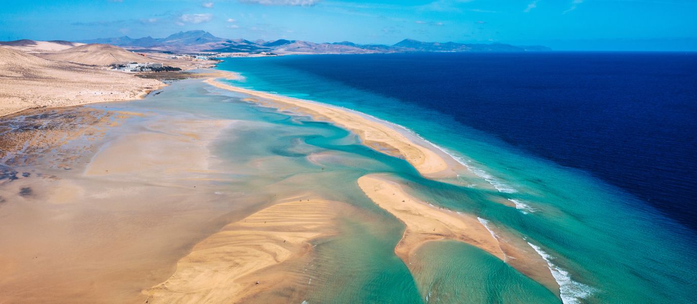 Costa Calma beach — white sand and turquoise water